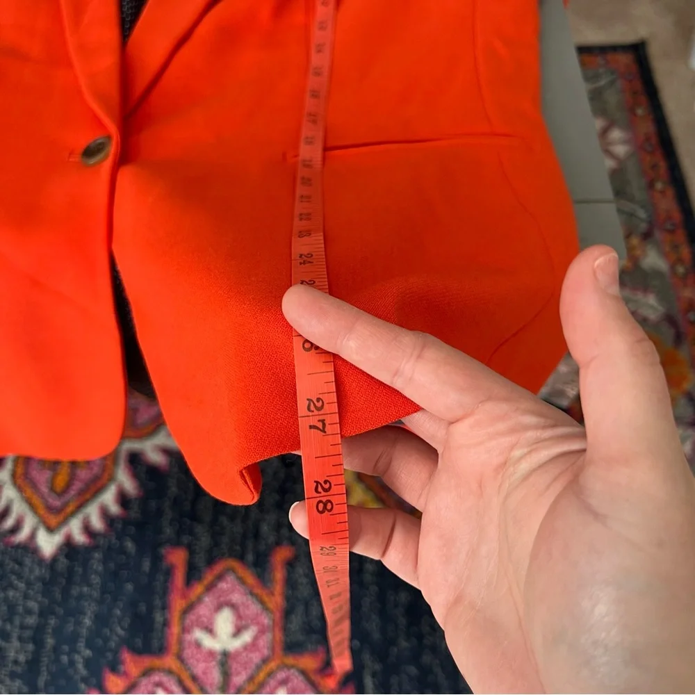 J.Crew Red Wool Blend Blazer Jacket